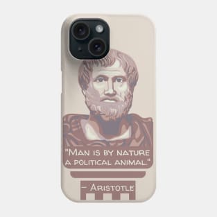 Aristotle Portrait and Quote Phone Case