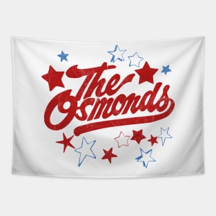 The Osmonds // Retro 1970s Faded Style Fan Design Tapestry