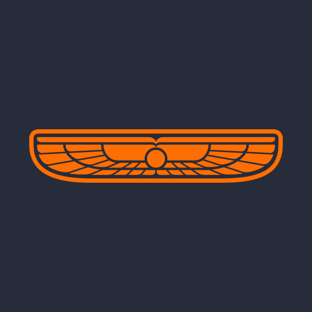 Orange Winged Sun Logo by Studio Yutani