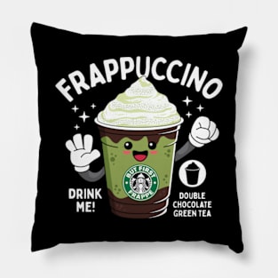 Double Chocolate Green Tea Blended Beverage for Coffee lovers Pillow