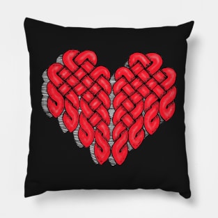 celtic love heart Pillow