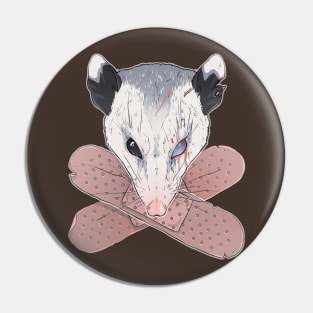 Ouch Opossum Pin