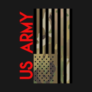 US ARMY CAMOUFLAGE FLAG T-Shirt