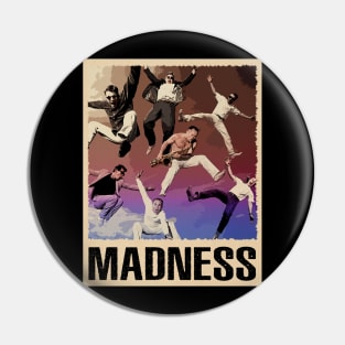 Madness 2 Tone Icons - Commemorate the Band's Genre Influence with This Tee Pin