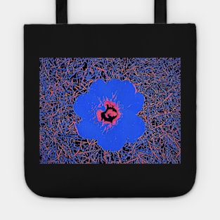 Blue Floral Tote