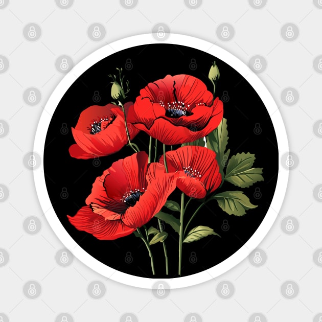 Red poppies flowers, beautiful Papaver rhoeas, poppy, corn poppy