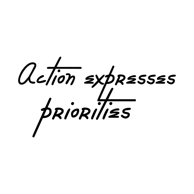 Action expresses priorities by 101univer.s