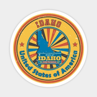 Vintage Idaho state design / potato lover / idaho gift idea / idaho present Magnet