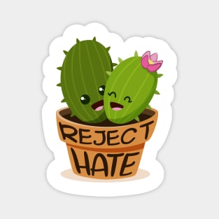 'Reject Hate' Social Inclusion Shirt Magnet