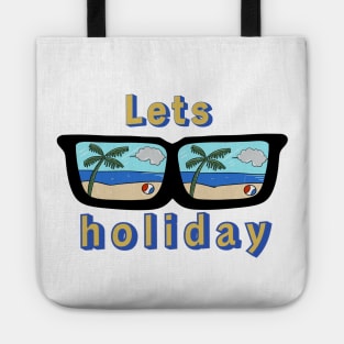 Lets Holiday on Glasses Tote