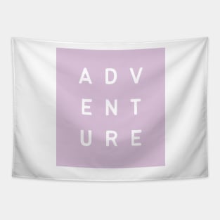 Adventure Minimalist Text Design in Light Pink Tapestry