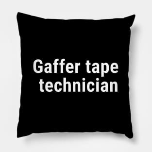 Gaffer tape technician White Pillow