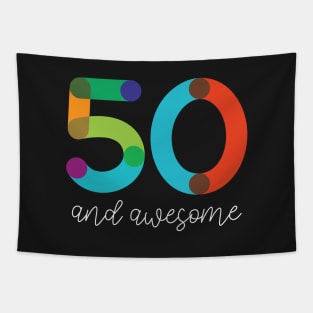 50 and Awesome Tapestry