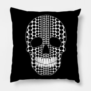 Two Tone Skull Pillow