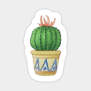 Watercolour Barrel Cactus Magnet