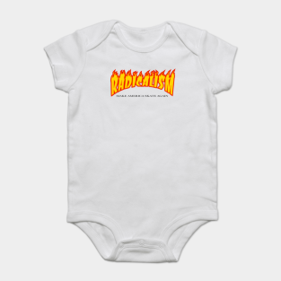 thrasher baby onesie