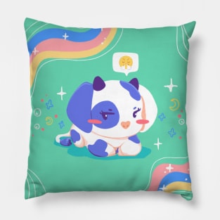 Upset Blueberry Cow Pillow