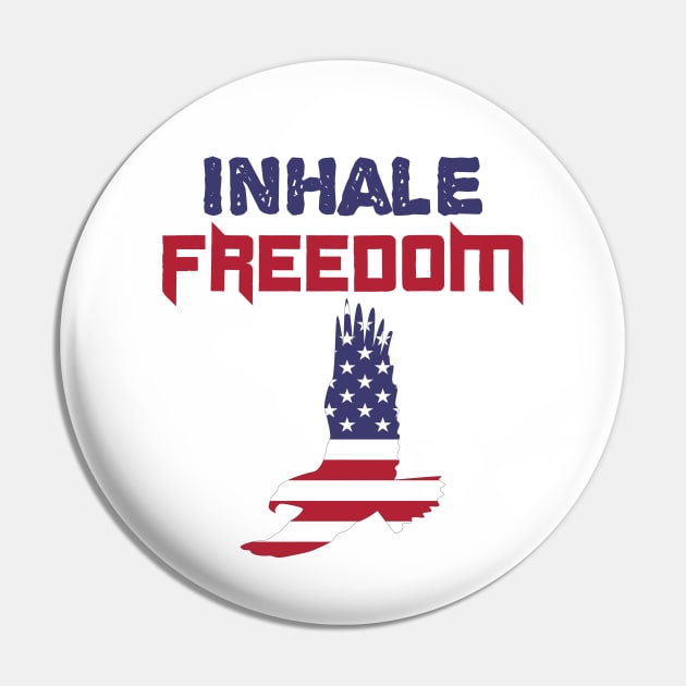 Inhale Freedom Pin by VeCreations