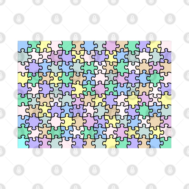 Jigsaw puzzle pastel colours by Russell102