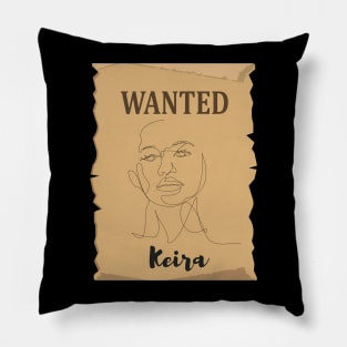 Keira bounty poster Pillow