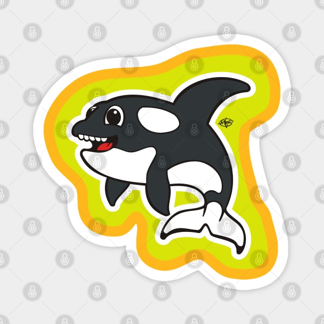 Little Orca Magnet by MBK