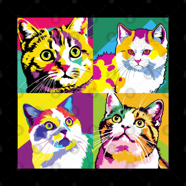 Munchkin Cat Pop Art - Cat Lover Gift by PawPopArt