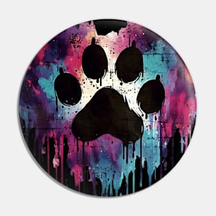 Dog paw print Vibrant Heart and Paw Print Art, Expressive Love and Pet Bonding Symbol, unconditional, love, minimal style, pet lovers, animal lovers, dog lovers Pin