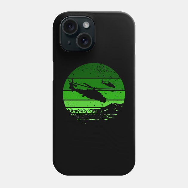 Mi-24 Hind helicopter sunset Phone Case by GRIM GENT