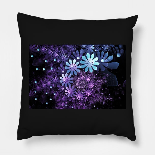 Fractal bouquet Pillow by krinichnaya