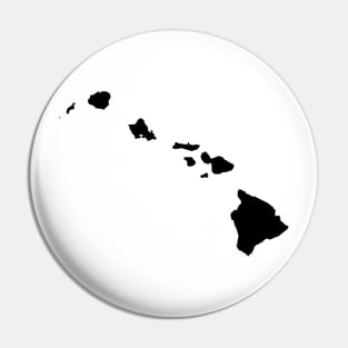 Hawaii map in black Pin