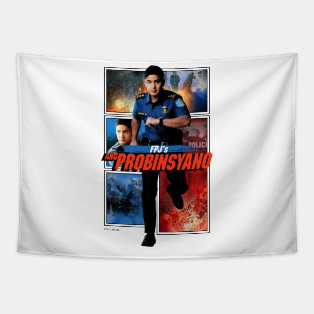 Ang Probinsyano Colored Comic Coco Martin Tapestry by ABSI