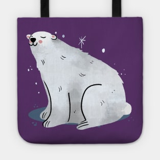 Polar Bear Painting Hand Drawn Tote