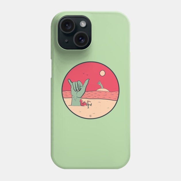 Shaka Paradise Phone Case by CalebLindenDesign