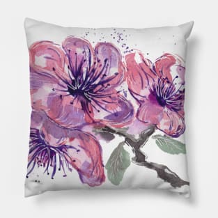 Light Pink Hibiscus Pillow