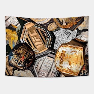 All The MMA Championship Belts Tapestry