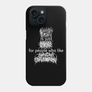 Black Metal \m/ Band Name Parody †††† FanArt Phone Case