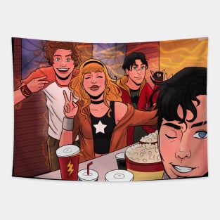 Young Justice - Movie Night Tapestry