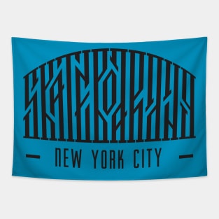 Skateboarding New York City Tapestry