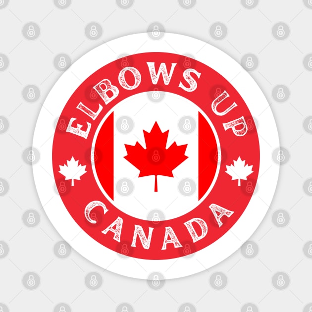 Elbows-Up Magnet by Creatifly Graphic Tees