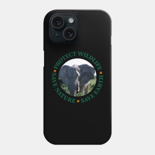 Wildlife Conservation Earth Day Elephants Phone Case