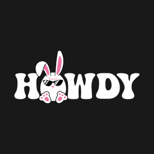 Easter Howdy Peeps Cowboy Easter Bunny T-Shirt