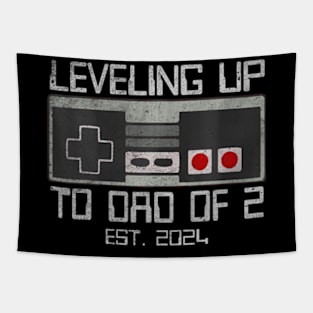 Leveling Up To Dad of 2 Leveled Up Video Tapestry