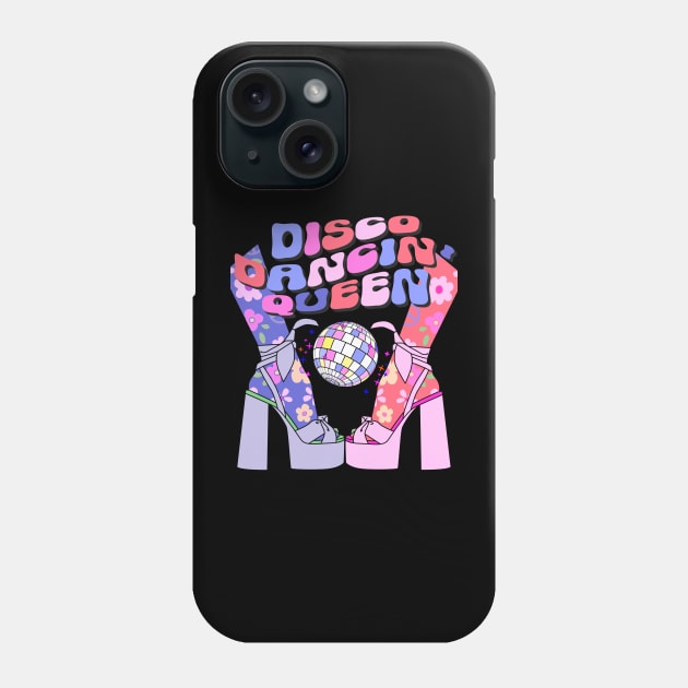 Disco Dancin' Queen Retro 70s Disco Bride Dance Mom Teacher Phone Case by SilverLake