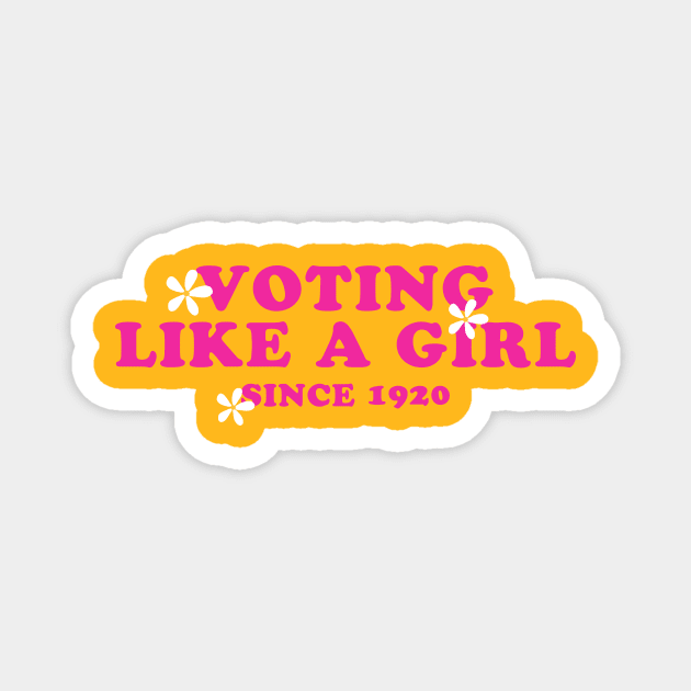 Vote Like a Girl Magnet by lbergerdesign