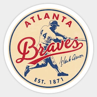 braves team of atlanta Sticker for Sale by bramssamuely