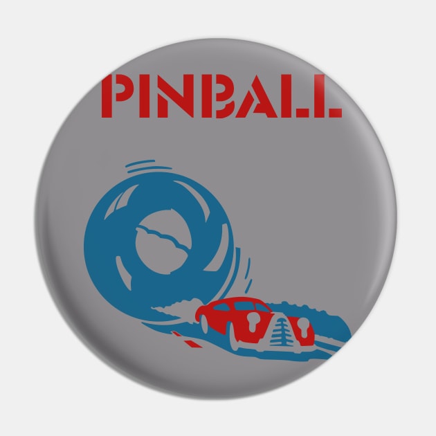 PINBALL Pin by BorgDog Designs