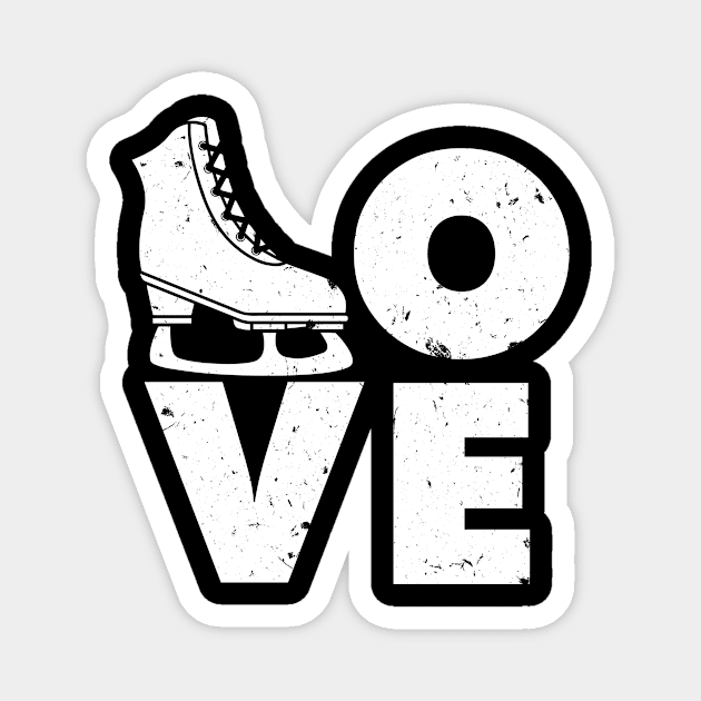 Love ice skating ice skating Magnet by OfCA Design