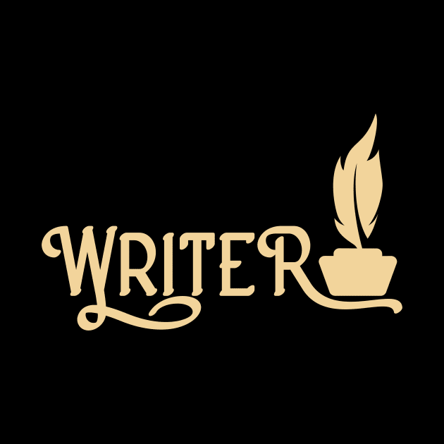 Author Writing Poet Writer by Foxxy Merch