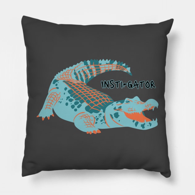 Insti-Gator Pillow by BilliamsLtd