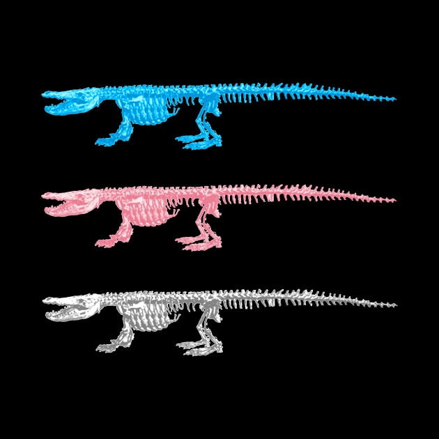 Alligator Trans Rights Colors by OpsimathArt